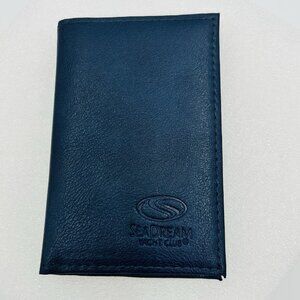 Sea Dream Yacht Club Leather Card Holder Case Navy Never Used